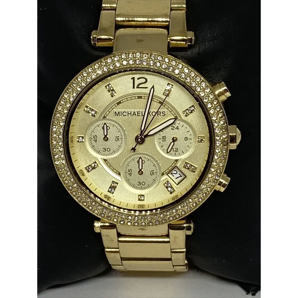 Michael Kors Parker MK5354 Women Stainless Steel Analog Dial Quartz Watch XR652 - Picture 2 of 12